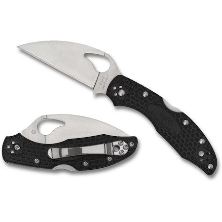 Spyderco 2023 Spyderco Reveal 9, Meadowlark 2 Wharncliffe, Plain Edge SPY-BY04PBKWC2